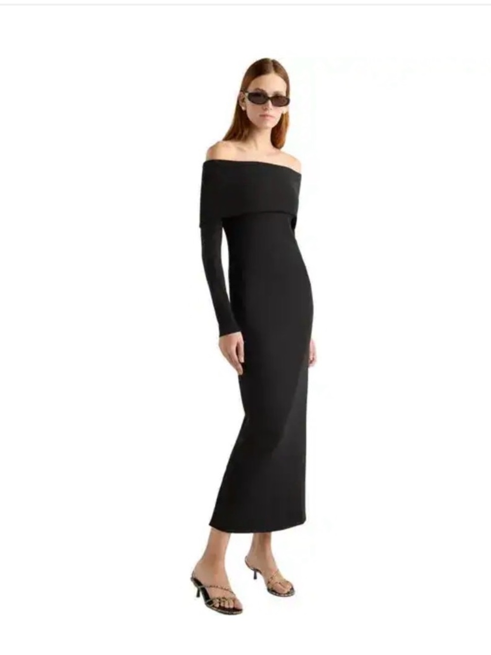 Modern Citizen Morgan Split Foldover Jersey Maxi Dress